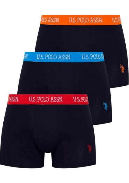 80253 Erkek Lacivert 3'lü Boxer