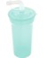 Pipetli Bardak Plastik Suluk Turkuaz 400 ml 1