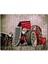 Klasik Kırmızı Hot Rod Araba Görseli 255 Parça Puzzle Yapboz Mdf (Ahşap) 1