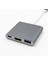 Usb-C Hub Dijital Av Çok Bağlantı Noktası Adaptörü Kablosu Tip-C HDMI 4K & USB 3.0 (Yurt Dışından) 3