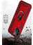 Case World Samsung Galaxy A22 4g ile Uyumlu Kapak Military Yüzüklü Stantlı Panzer Tank ile Uyumlu Kılıf - Kırmızı 4