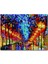 Ağaçlı Yol ve Şemsiyeli Adam Yağlıboya 120 Parça Puzzle Yapboz Mdf (Ahşap) 1