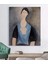 Amadeo Modigliani Mavili Genç Kadın Kanvas Tablo 2
