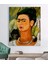 Frida Kahlo Maymun ile Otoportre Kanvas Tablo 2