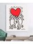 Keith Haring Love Kanvas Tablo 1