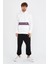 Kanguru Cepli Cebi Baskılı Kapşonlu Sweatshirt 1