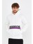 Kanguru Cepli Cebi Baskılı Kapşonlu Sweatshirt 4