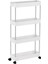 Çok Katmanlı Çıkarılabilir Raf Depolama Arabası - Beyaz (Yurt Dışından) 1