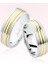 Beyaz Sarı Altın Alyans 7108 1