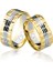 Sarı Beyaz Altın Alyans 4002-1 1