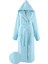 Pamuk Kapüşonlu Unisex S - M Bornoz - Lara Mint 1