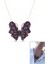 Dev Mor Kelebek Kolye 2