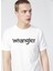 WRANGLER Erkek Kırık Beyaz Regular Fit Bisiklet Yaka T-Shirt 5