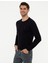 Erkek Lacivert Slim Fit Basic Triko Kazak 50248582-VR033 3
