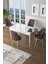 Concept Canisa Zen Serisi Açılabilir Mdf Beyaz Mutfak Masa Takımı+4 Adet Sandalye (80 x 132 Cm) 1