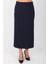 Ladıes Fırst Büyük Beden 3571 Lacivert Klasik Etek 1