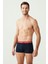 80253 Erkek Lacivert 3'lü Boxer 3