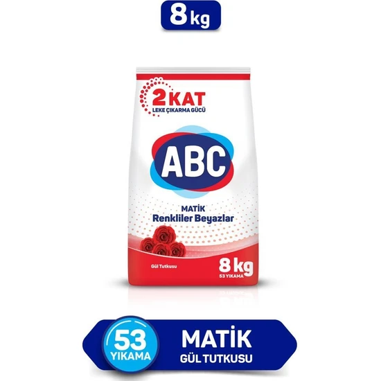 Abc Matik Gül Tutkusu Toz Çamaşir Deterjani 8 kg