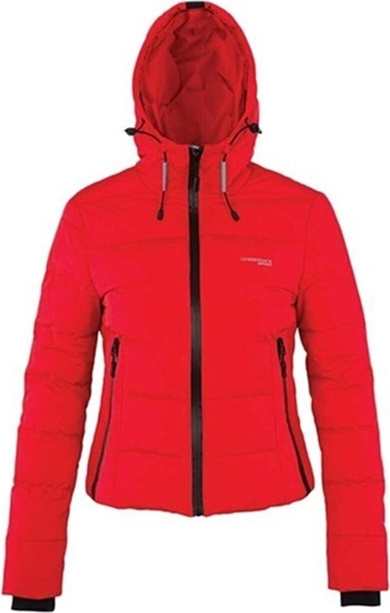 Lumberjack Apreski Coat Kadın Kısa Mont Kaban Kırmızı V4 görsel 5