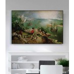 MonoStella Pieter Brueghel - Ikarus'un Düşüşü Kanvas Tablo