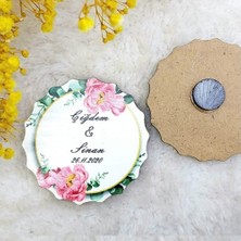 Hayaller Dükkanı 30 Adet Ahşap Nikah Buzdolabı Magnet 03