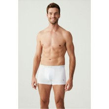 U.S. Polo Assn. 80097 Erkek Beyaz 3'lü Boxer