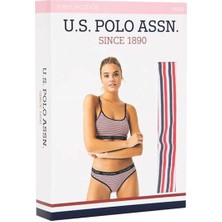 U.S. Polo Assn. 66250 Kadın Lacivert Büstiyer Slip Takım