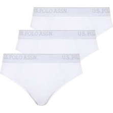 U.S. Polo Assn. 83057 Erkek Beyaz 3'lü Slip