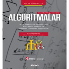 Seçkin Yayıncılık Teoriden Uygulamalara Algoritmalar Temel Algoritmalar ve Veri Yapıları – Kombinator Algoritmalar – Şifreleme – Geometrik Algoritmalar   -Vasif Nabiyev