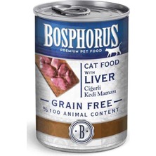 Bosphorus Tahılsız Ciğerli Kedi Konservesi 415 gr 12 Adet