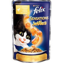 Felix Sensations Tavuklu ve Havuçlu Kedi Konservesi 100 gr 12 Adet