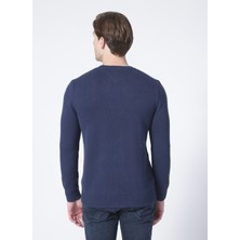 Tommy Jeans DM0DM11856C87 Tjm Essential Crew Ne Bisiklet Yaka Regular Fit Düz Lacivert Erkek Sweatshirt