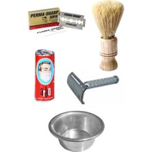 Arko Sakal Tıraş Seti Köpürtme Tası Hediyeli Arka Sabun Traş Fırçası