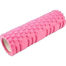 Avessa Tırtıklı Kısa Masaj Köpüğü Foam Roller Pilates Egzersiz Aleti 33 cm Pembe