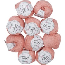 Spagettiyarn Yavruağzı Slim Cotton Ip - 10'lu Set