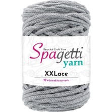 Spagettiyarn Gri Xxlace Pamuklu