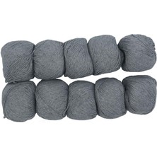 Spagettiyarn Füme Slim Cotton Ip - 10'lu Set