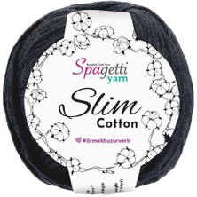 Spagettiyarn Siyah Slim Cotton( 50 Gr)