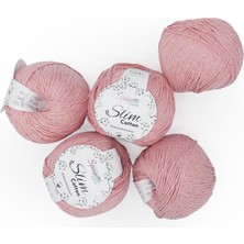 Spagettiyarn Yavruağzı Slim Cotton Ip - 5'li Set
