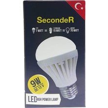 Seconder 12 Volt Solar Ampul 9 Watt Seconder