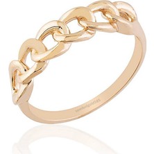 Sembol Gold Rose Altın Düğüm Yüzük 14K Gold