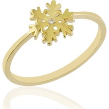Sembol Gold Kartanesi Sarı Altın Yüzük 14K
