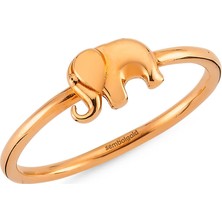 Sembol Gold Fil Altın Yüzük Rose Gold