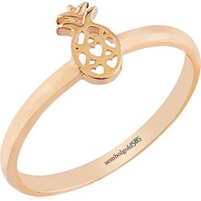 Sembol Gold SembolGold Rose Altın Ananas Yüzük 14K Gold