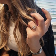 Sembol Gold Baget Altın Yüzük Sonsuzluk Tasarım