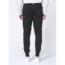 Tommy Hilfiger MW0MW08388BDS  Normal Kalıp Düz Siyah Erkek Eşofman Altı