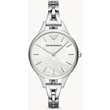 Emporio Armani AR11054 Bayan Çelik Kordon Kuvars Saat (Yurt Dışından)