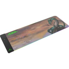 Pusat XL Şarj Destekli RGB Mousepad (80x28 cm) Kumaş Yüzey Kaplama - Kaydırmaz Taban - Abra Tasarım