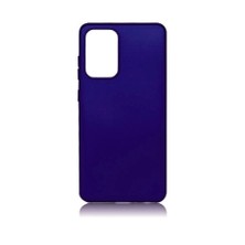 Case 4U Samsung Galaxy A72 Kılıf Klasik Mat Renkli Yumuşak Premier Silikon Saks Mavi