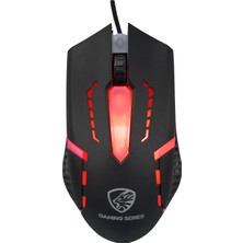 Hytech Hyk-46 Gamy Combo Siyah USB Mavi Tuşlu Q Gaming Oyuncu Klavye + Mouse Set